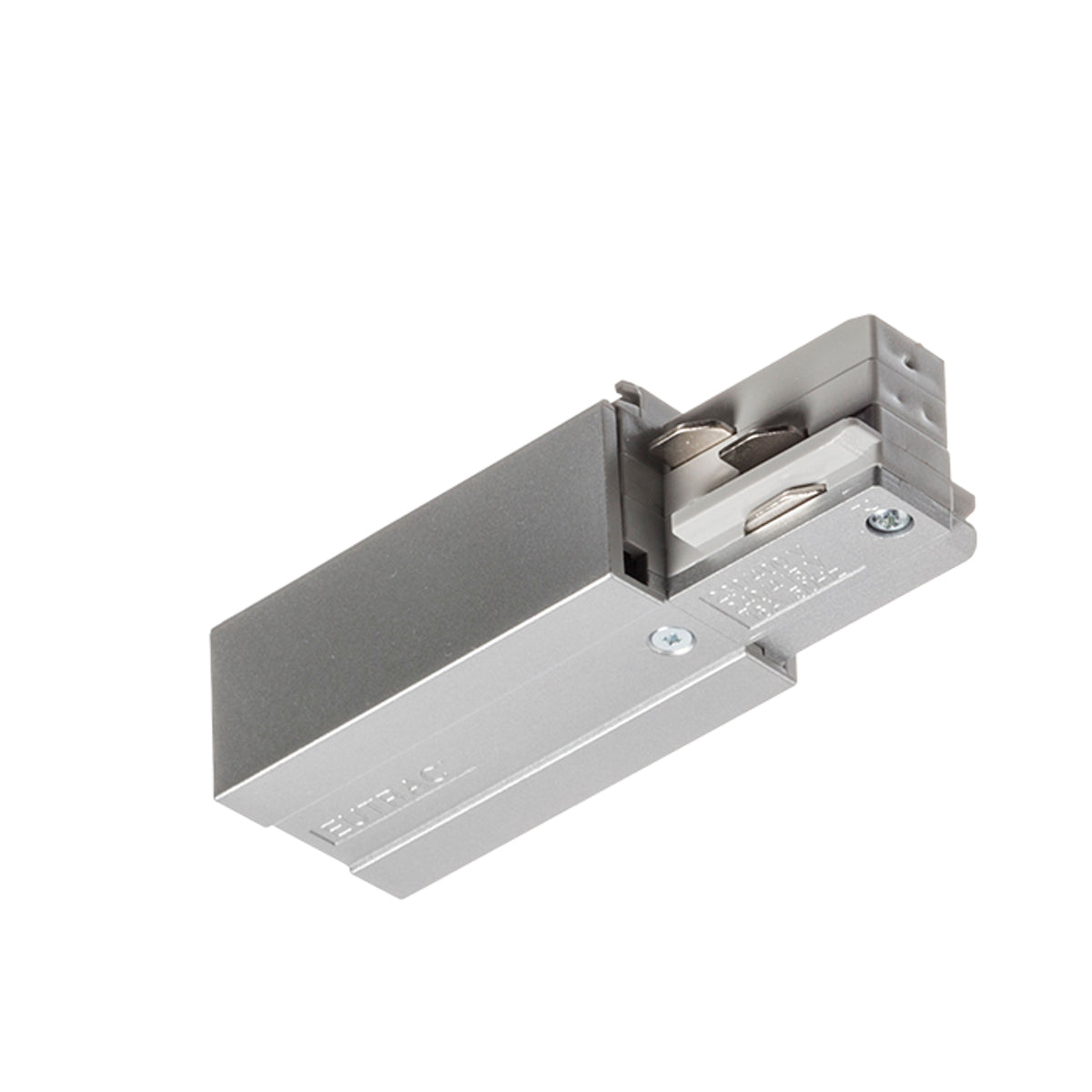 RENDL 3-circuit track system EUTRAC feed-in, polarity right silver grey  230V  R11313 1