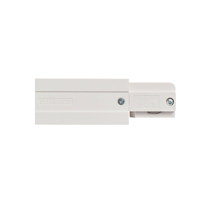 RENDL 3-circuit track system EUTRAC feed-in, polarity left white  230V  R11314 3