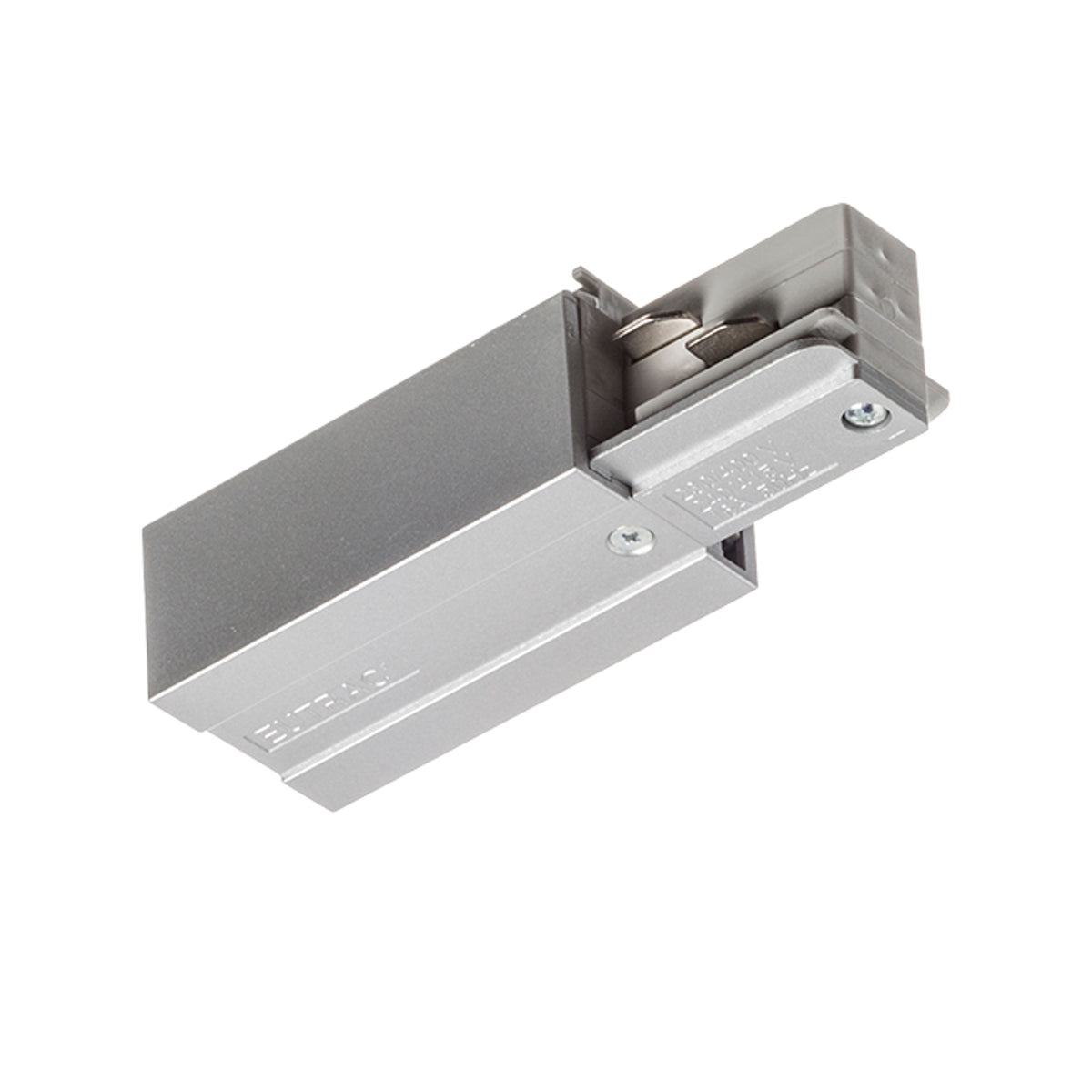 RENDL 3-circuit track system EUTRAC feed-in, polarity left silver grey  230V  R11316 2