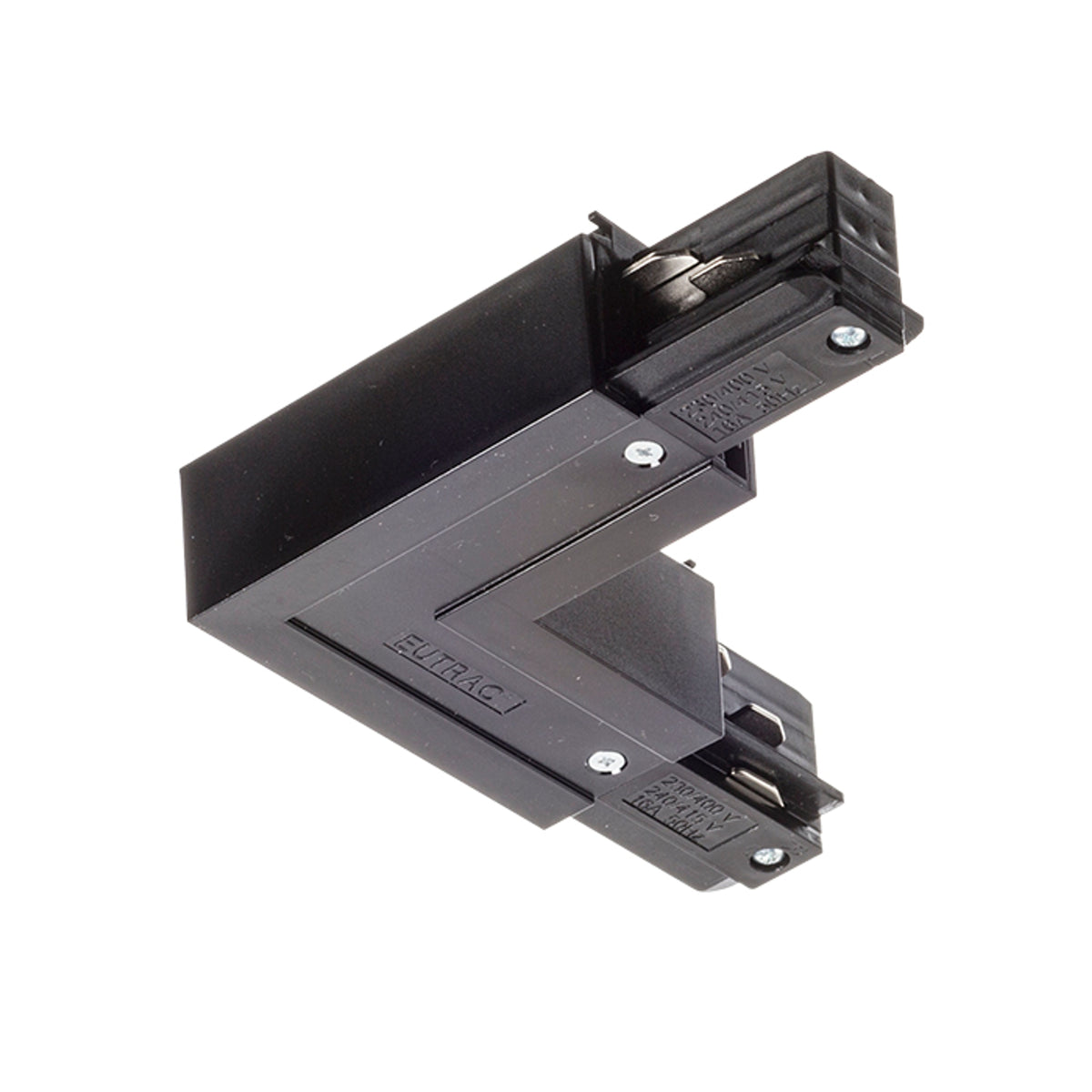 RENDL 3-circuit track system EUTRAC L connector inner polarity black 230V  R11327 1