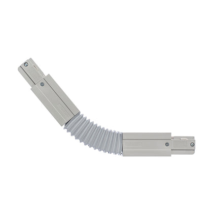 RENDL 3-circuit track system EUTRAC flex connector silver grey 230V  R11331 5