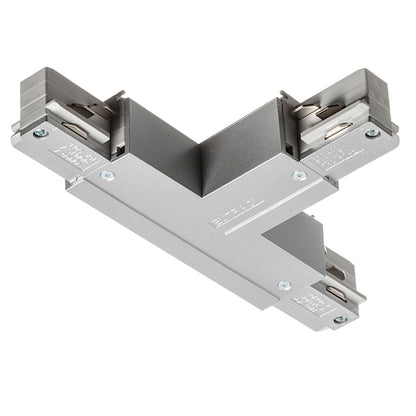 RENDL 3-circuit track system EUTRAC T connector, polarity left silver grey 230V  R11337 1
