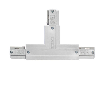 RENDL 3-circuit track system EUTRAC T connector, polarity left silver grey 230V  R11337 2