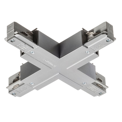RENDL 3-circuit track system EUTRAC X connector silver grey 230V  R11340 1