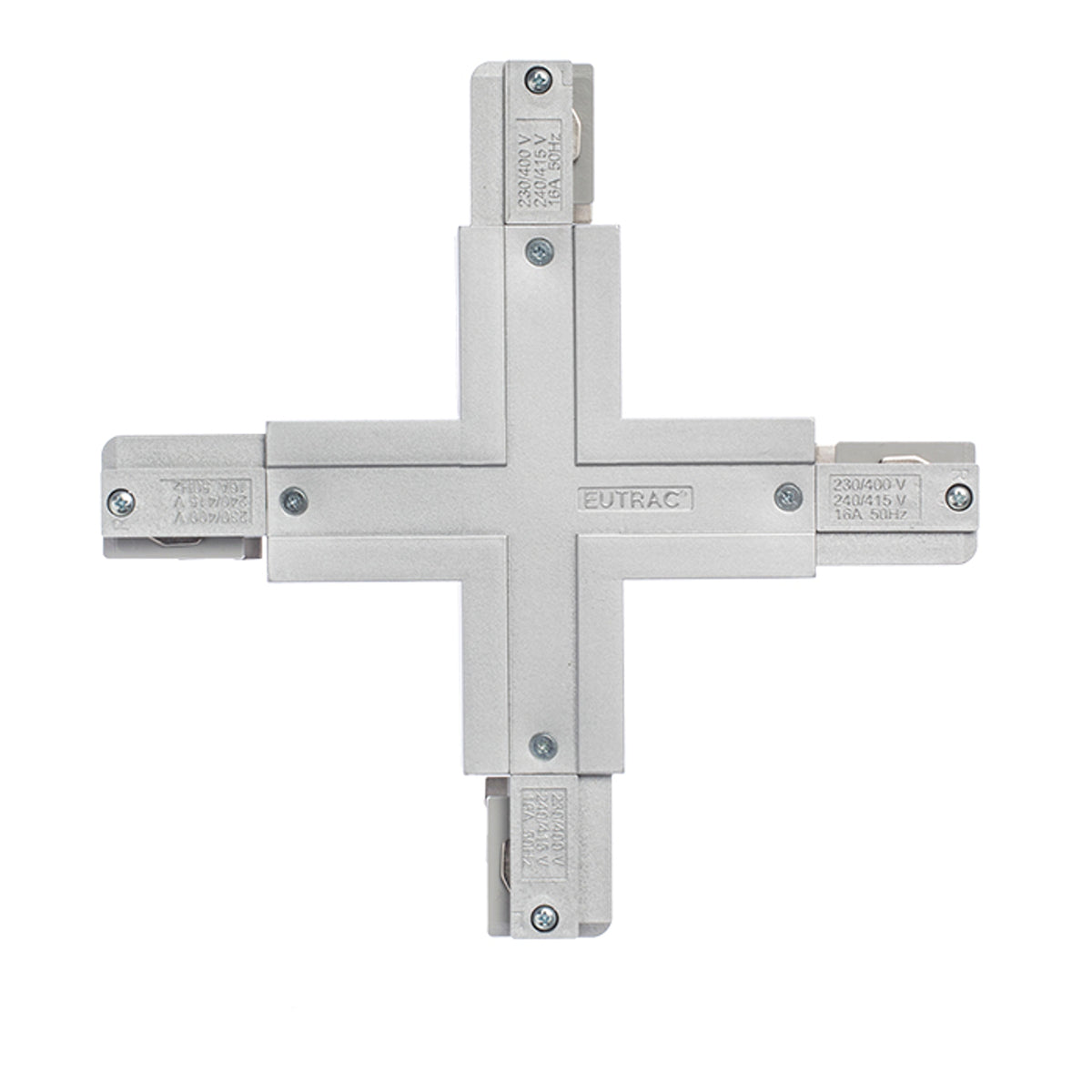 RENDL 3-circuit track system EUTRAC X connector silver grey 230V  R11340 2