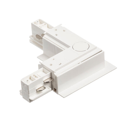RENDL 3-circuit track system EUTRAC L connector for recessed 3-circuit tracks (inner polarity white  230V  R11345 2
