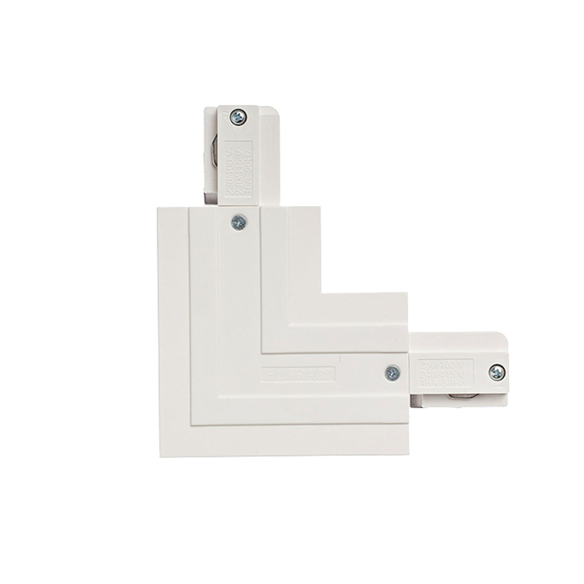 RENDL 3-circuit track system EUTRAC L connector for recessed 3-circuit tracks (inner polarity white  230V  R11345 3