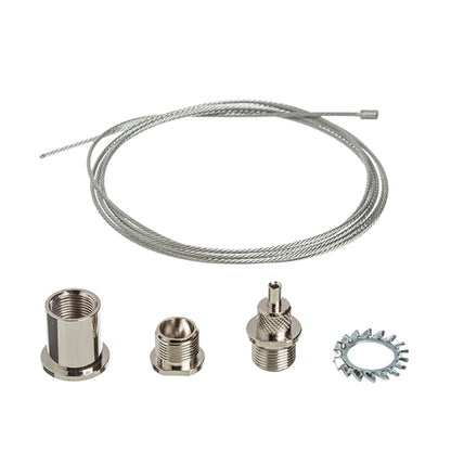 RENDL 3-circuit track system EUTRAC 1,5m wire suspension   R11358 1