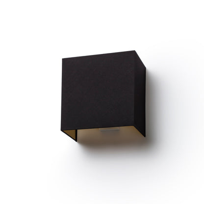 RENDL wall lamp LOPE W 25/14 wall  Polycotton black/golden foil 230V LED E27 15W R11365 1