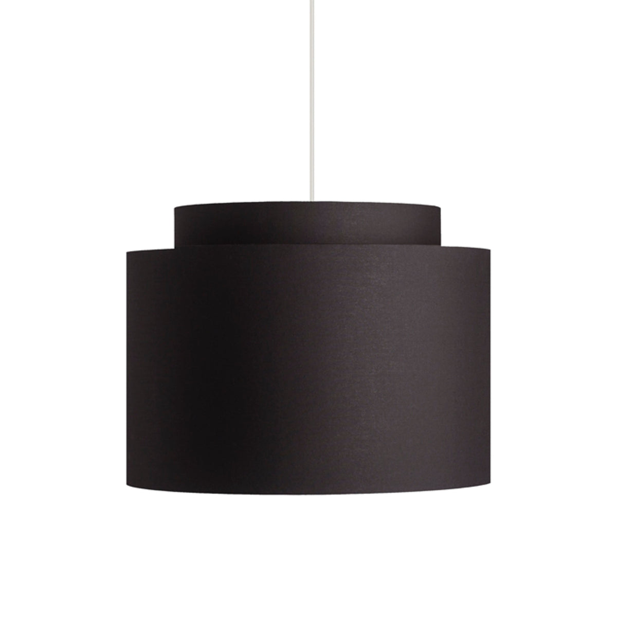 RENDL shades, shade bases, pendent sets DOUBLE 40/30 shade Polycotton black/golden foil max. 23W R11461 6