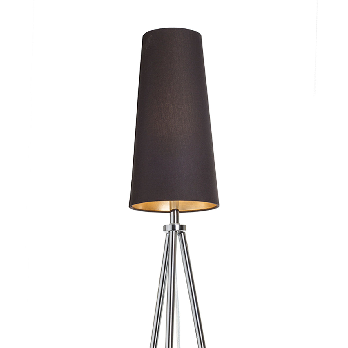 RENDL shades, shade bases, pendent sets CONNY 15/30 table shade Polycotton black/golden foil max. 23W R11468 7