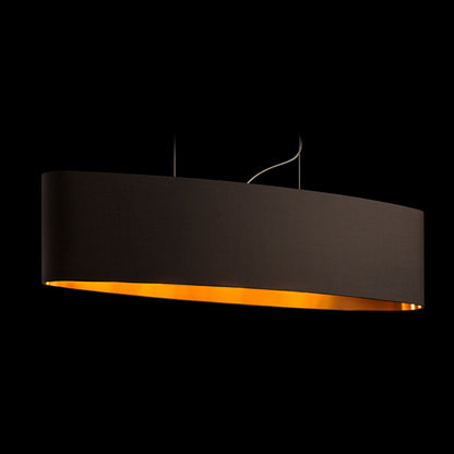 RENDL shades, shade bases, pendent sets CASUAL 90/22 shade Polycotton black/copper foil max. 23W R11485 3
