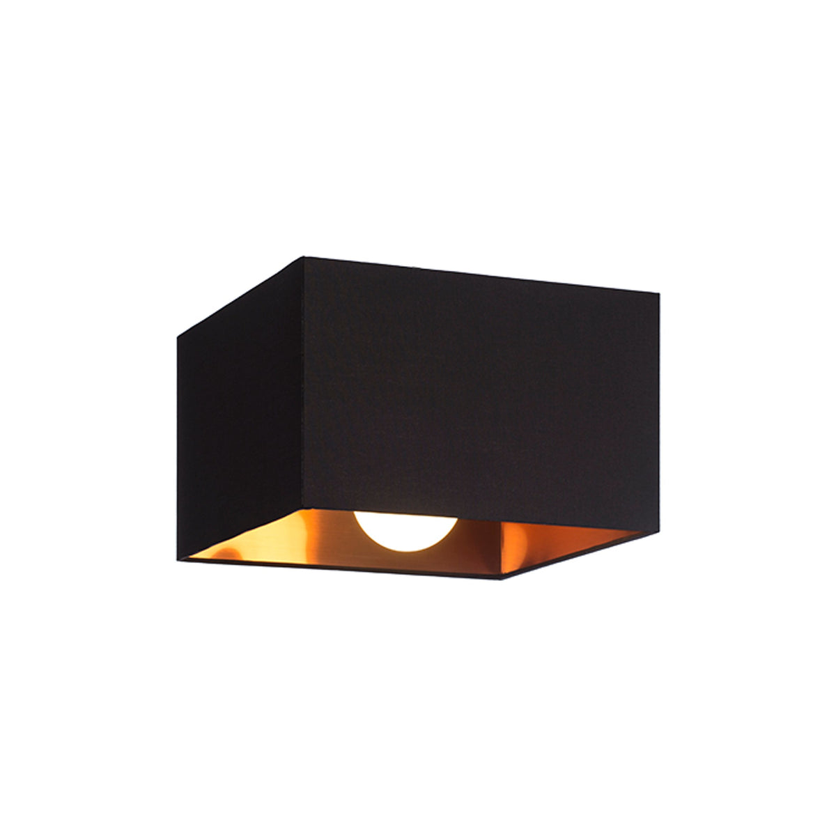 RENDL Outlet TEMPO 30/19 shade Polycotton black/copper foil max. 23W R11489 2