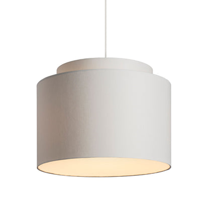 RENDL shades, shade bases, pendent sets DOUBLE 40/30 shade Chintz light grey/white PVC max. 23W R11553 7
