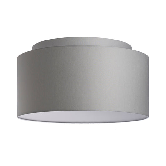 RENDL shades, shade bases, pendent sets DOUBLE 55/30 shade Chintz light grey/white PVC max. 23W R11554 1