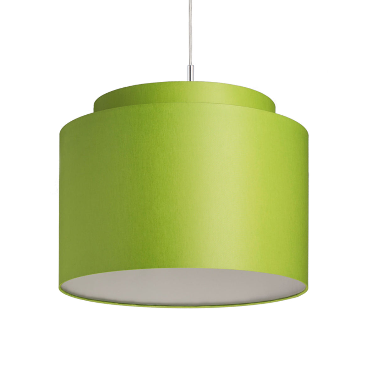 RENDL shades, shade bases, pendent sets DOUBLE 40/30 shade Chintz lime/white PVC max. 23W R11563 2