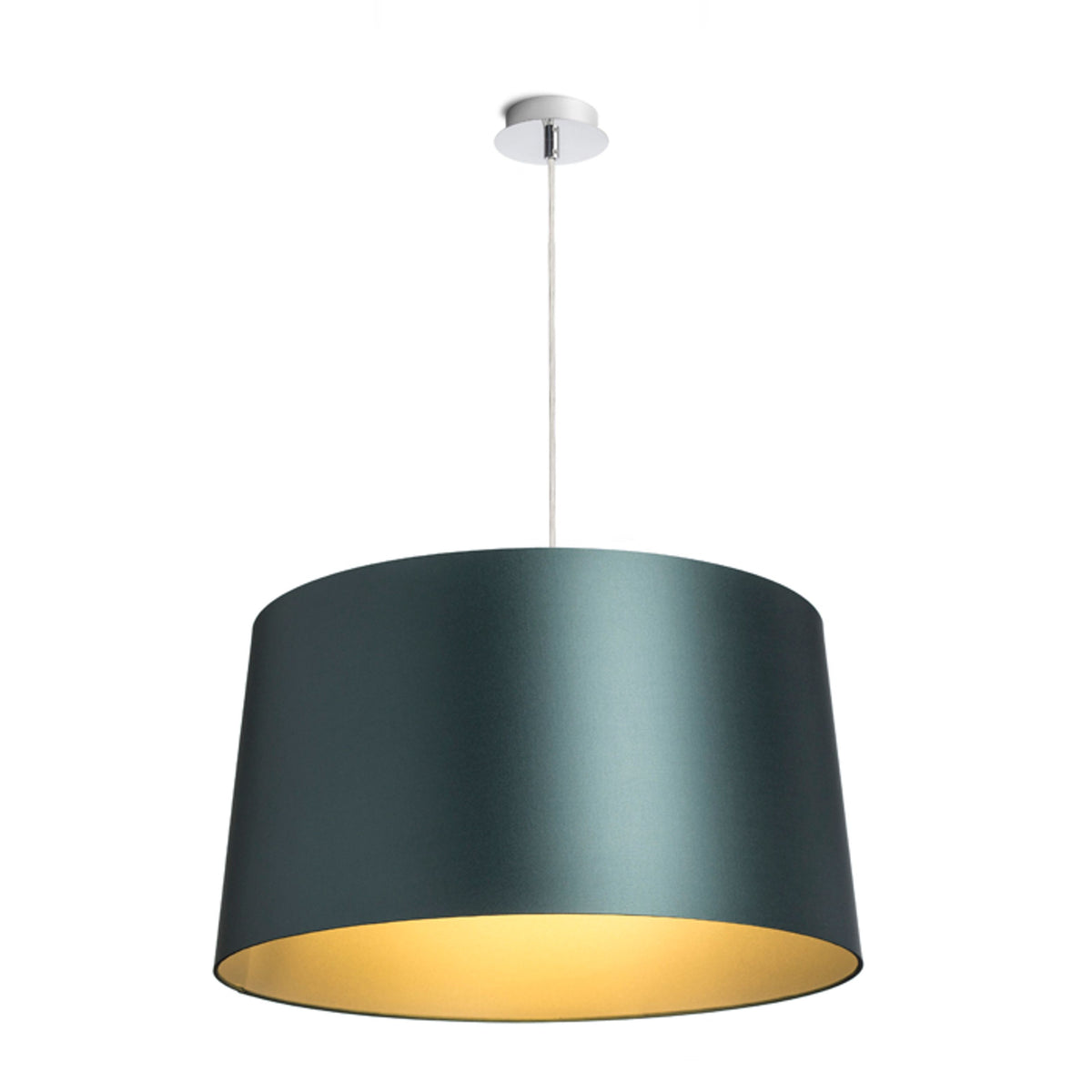 RENDL shades, shade bases, pendent sets ASPRO 55/30 shade  Monaco petrol blue/silver PVC  max. 23W R11577 2