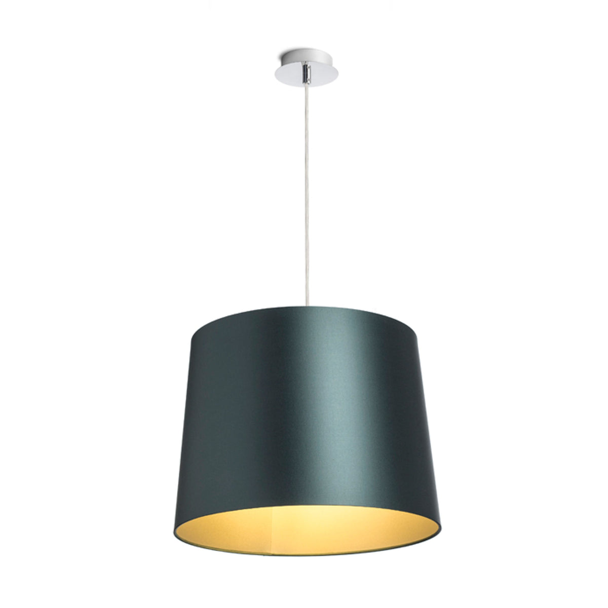 RENDL shades, shade bases, pendent sets ASPRO 40/30 shade  Monaco petrol blue/silver PVC  max. 23W R11578 2