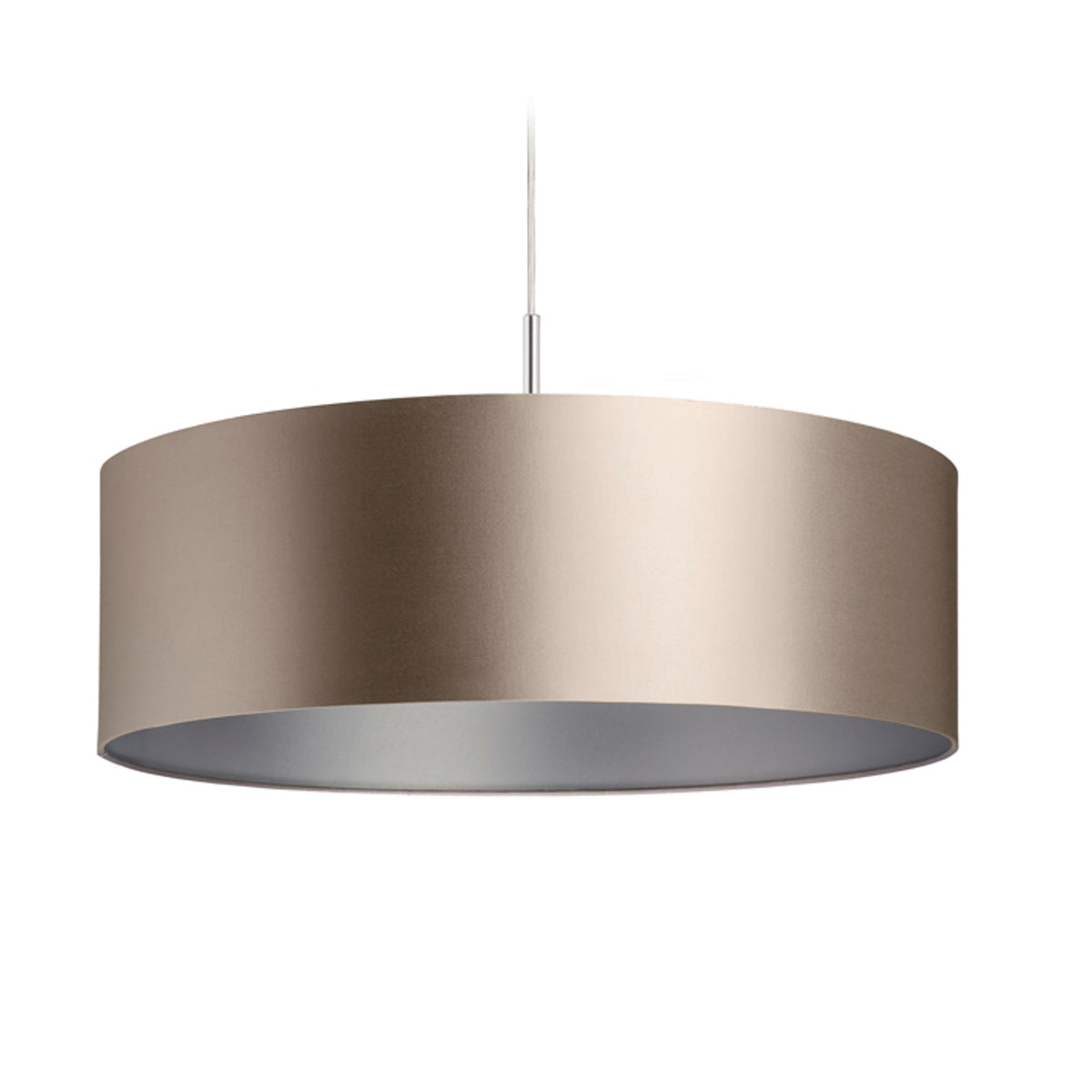 RENDL shades, shade bases, pendent sets RON 60/19 shade  Monaco dove gray/silver PVC  max. 23W R11584 1