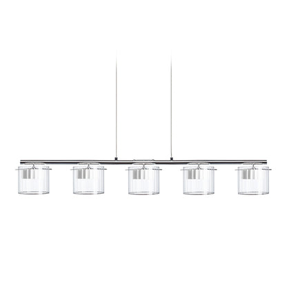 RENDL pendant lamp ESTRA V pendant white clear glass 230V LED 5x5W  3000K R11678 3