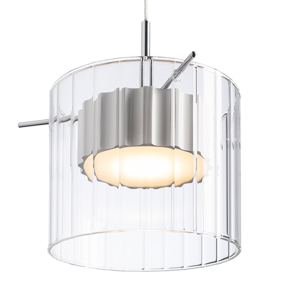 RENDL pendant lamp ESTRA I pendant white clear glass 230V LED 5W  3000K R11679 2