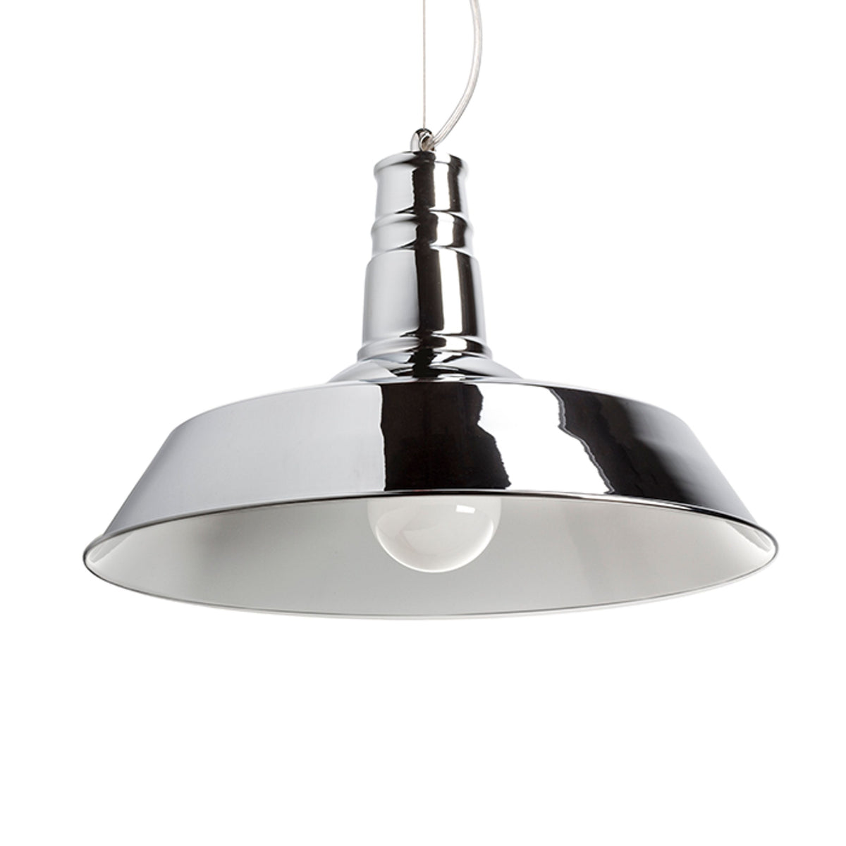 RENDL Outlet GOLDIE 46 pendant white inside  chrome 230V LED E27 30W R11692 4