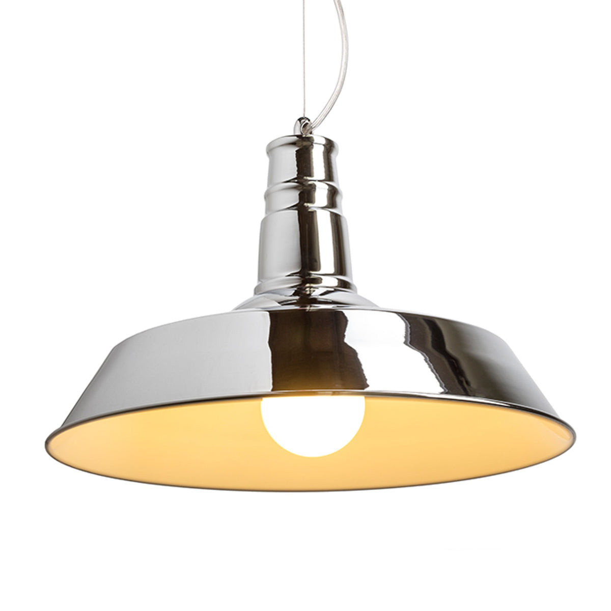 RENDL Outlet GOLDIE 46 pendant white inside  chrome 230V LED E27 30W R11692 5