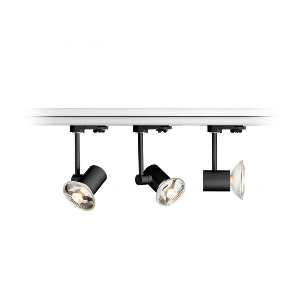 RENDL 3-circuit track system FAX for 3-circuit tracks black  230V LED GU10 12W R11724 3