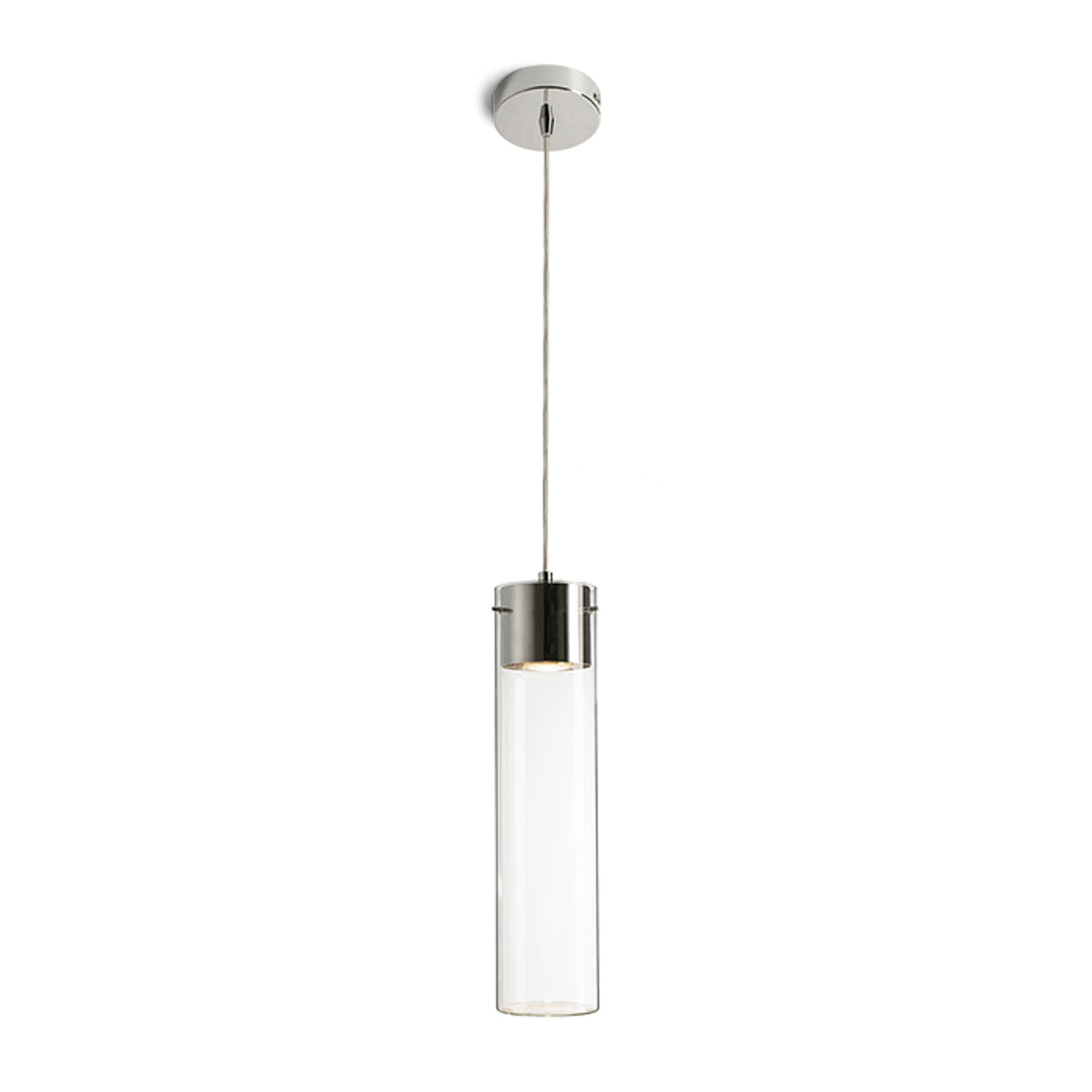 RENDL pendant lamp GARNISH pendant  clear glass/chrome 230V GU10 9W R11756 1
