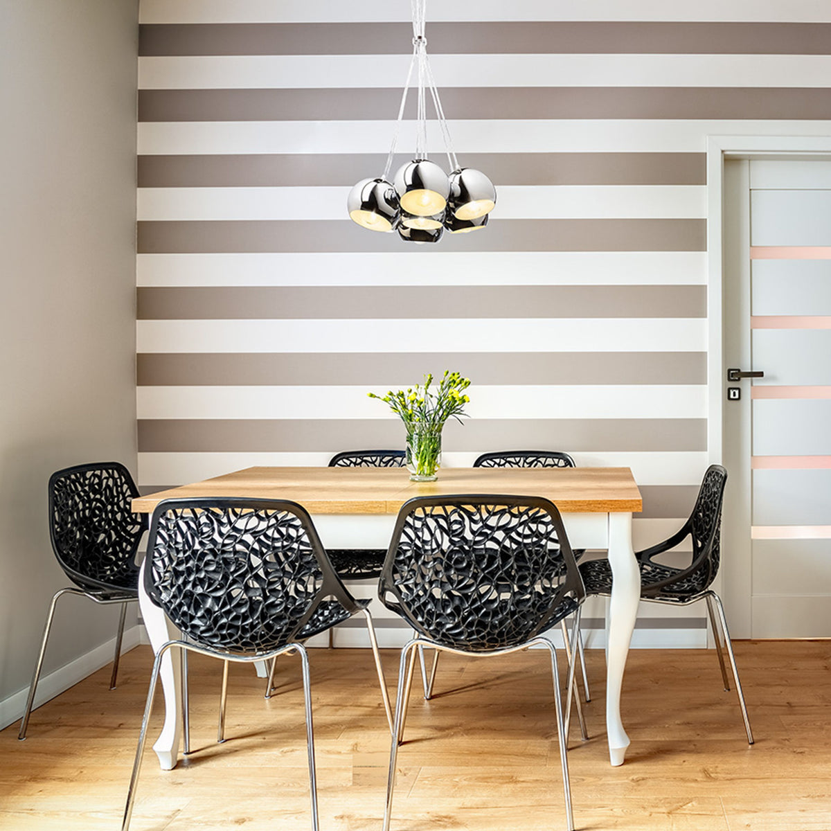 RENDL pendant lamp ASTROMET VII pendant  chrome 230V LED E27 7x11W R11761 2
