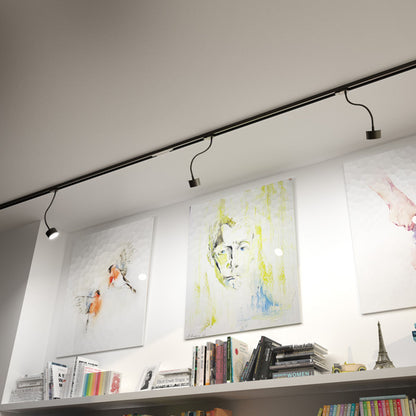 RENDL 3-circuit track system PIXIE on goose neck for 3-circuit tracks black 230V LED GX53 7W R11769 6
