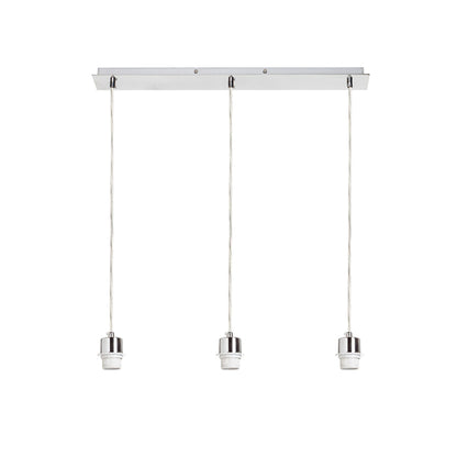 RENDL shades, shade bases, pendent sets MORE 60 pendant ceiling base  chrome 230V LED E27 3x15W R11775 1