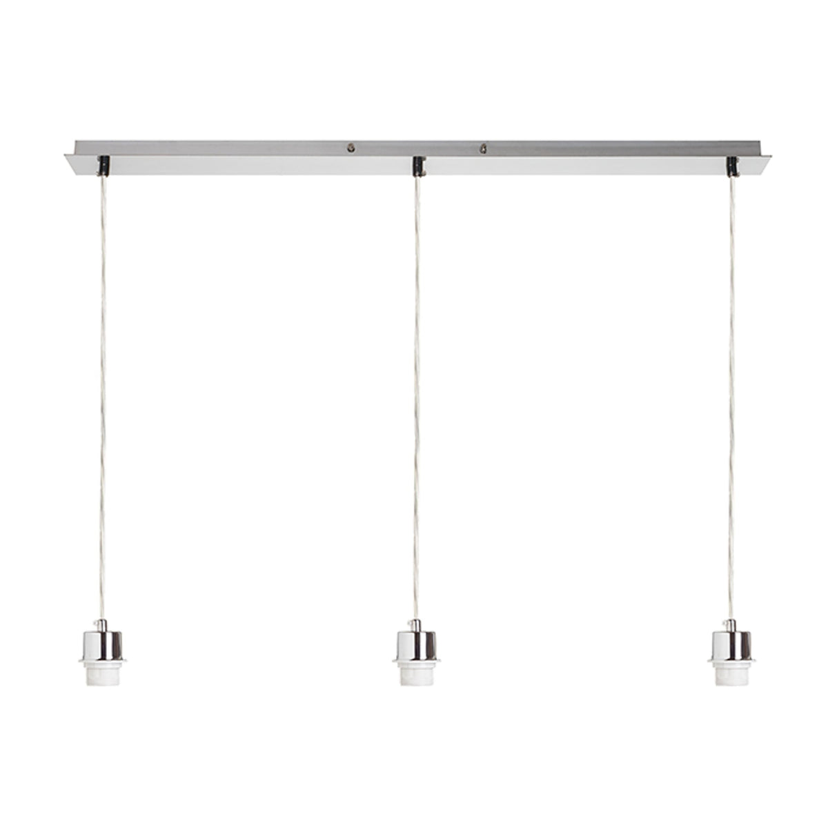RENDL shades, shade bases, pendent sets MORE 80 pendant ceiling base  matt nickel 230V LED E27 3x15W R11776 1