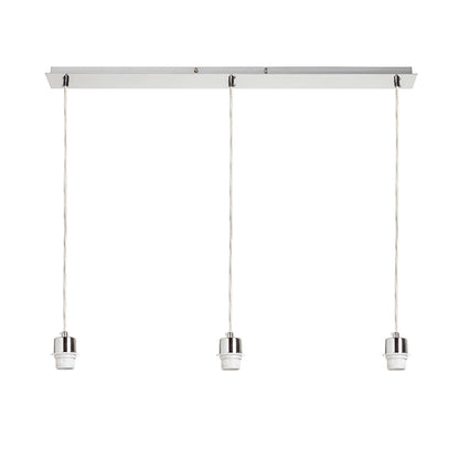 RENDL shades, shade bases, pendent sets MORE 80 pendant ceiling base  matt nickel 230V LED E27 3x15W R11776 3