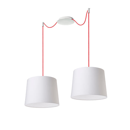 RENDL shades, shade bases, pendent sets KOMBIX 2 pendant set CHB+RC+CHF   230V LED E27 2x15W R11784 3