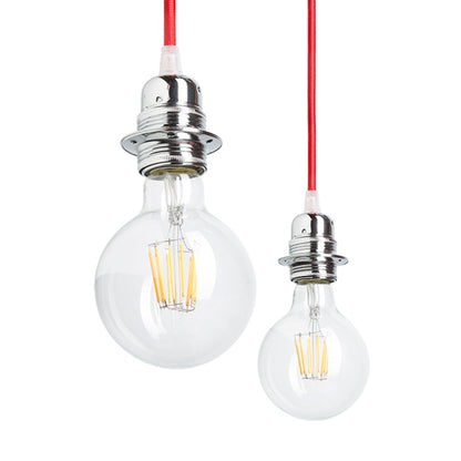 RENDL shades, shade bases, pendent sets KOMBIX 6 pendant set CHB+RC+CHF   230V LED E27 6x15W R11786 2