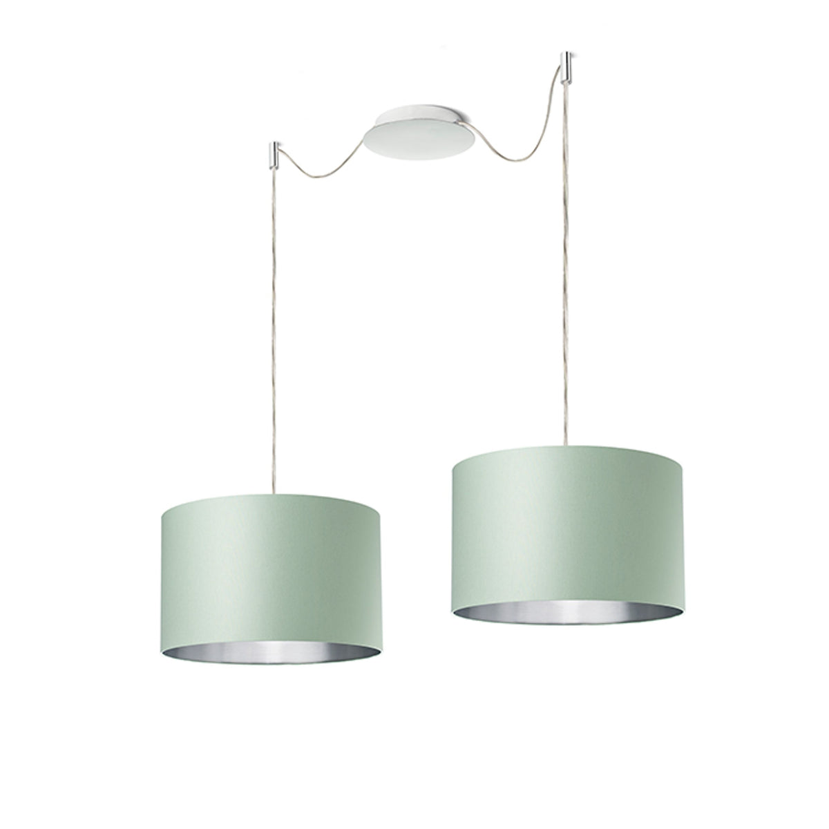 RENDL shades, shade bases, pendent sets KOMBIX 2 pendant set CHB+TC+CHF   230V LED E27 2x15W R11787 3