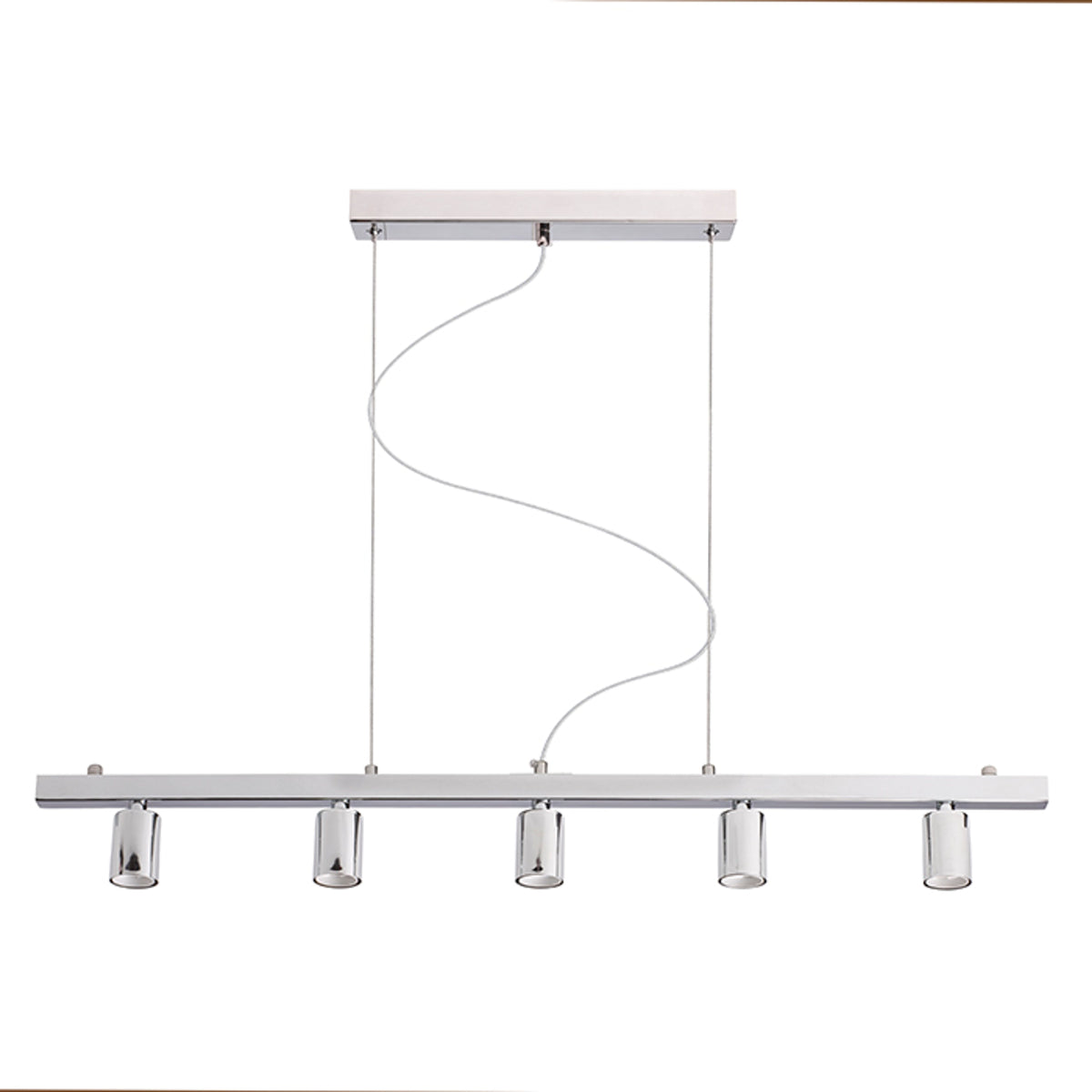 RENDL shades, shade bases, pendent sets RALLONG V pendant ceiling base  chrome 230V LED E27 5x15W R11798 4
