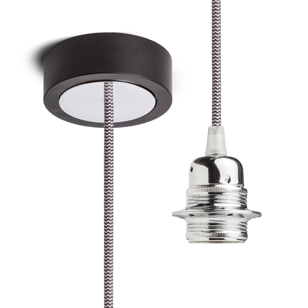 RENDL shades, shade bases, pendent sets HEX pendant set BB+B/WC+CHF+CHC1   230V LED E27 15W R11910 1