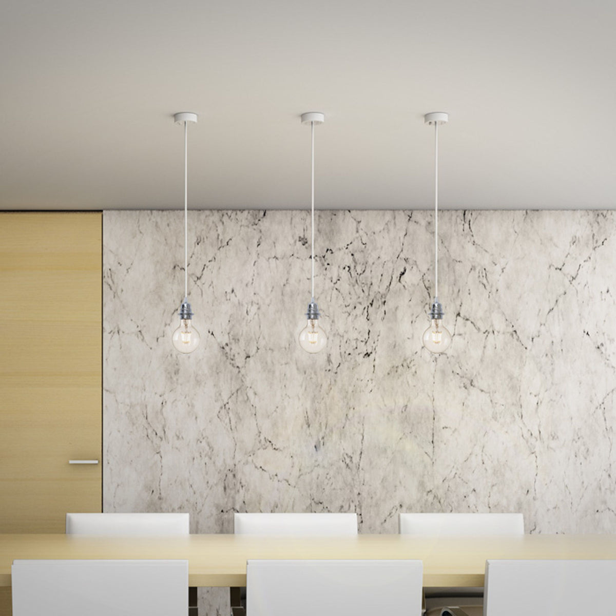 RENDL shades, shade bases, pendent sets HEX pendant set WB+WC+CHF+CHC1   230V LED E27 15W R11917 7