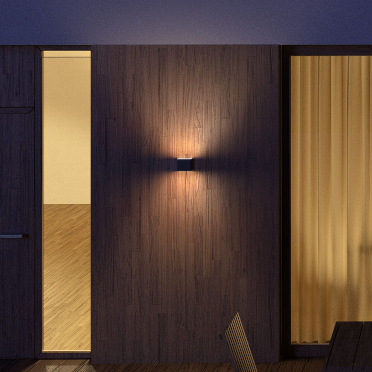 RENDL outdoor lamp CHOIX 114 wall anthracite grey  230V LED 2x3W IP54  3000K R12012 5