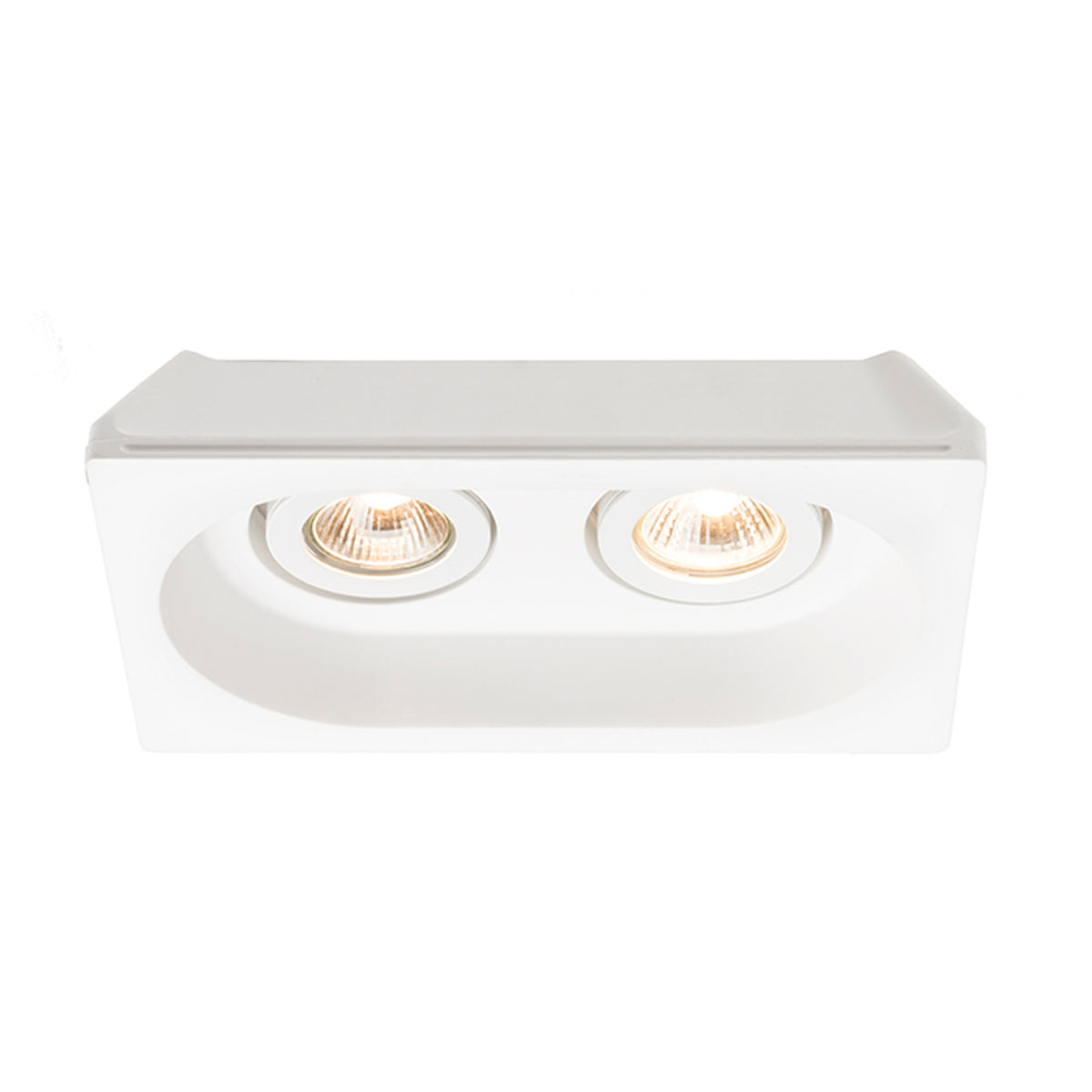 RENDL recessed light DINGO GU10 II directional  plaster 230V GU10 2x35W R12037 9