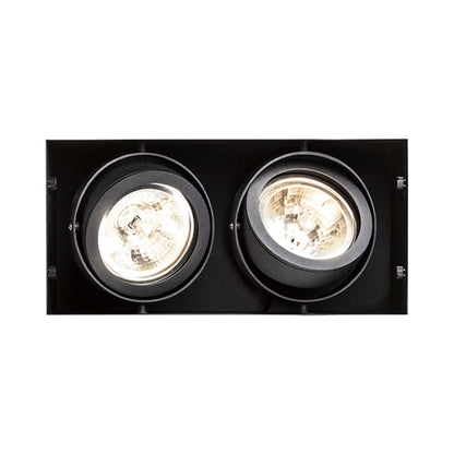 RENDL recessed light ELECTRA II  black  12V LED G53 2x15W R12051 2