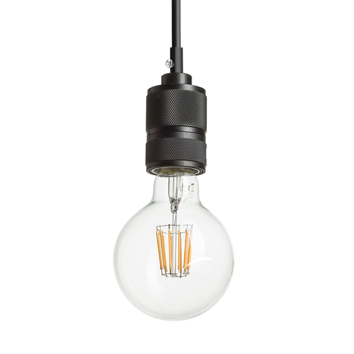 RENDL pendant lamp CINDY VI pendant black  230V LED E27 6x15W R12054 3