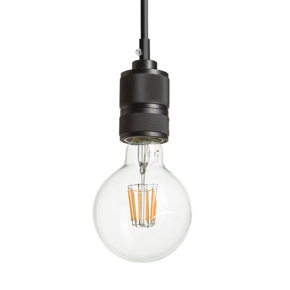 RENDL pendant lamp CINDY VI pendant black  230V LED E27 6x15W R12054 3