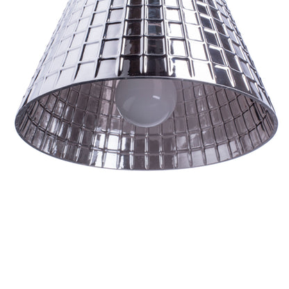 RENDL pendant lamp CORONA pendant  chrome-tinted glass 230V LED E27 15W R12055 3