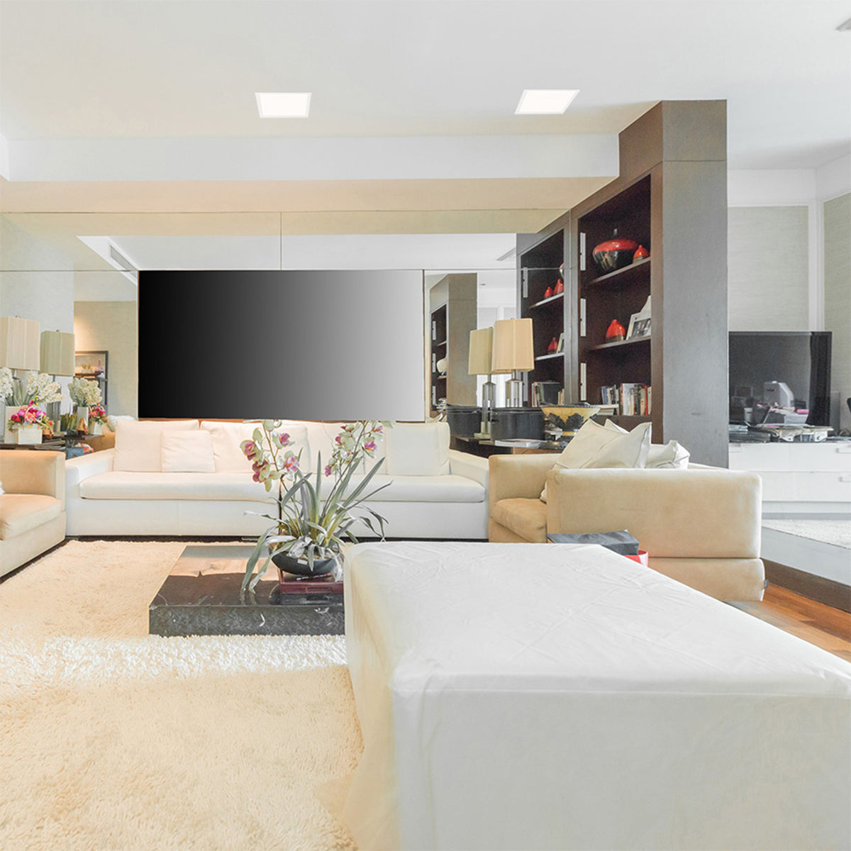 RENDL recessed light STRUCTURAL LED 40x40 recessed white  230V LED 40W  3000K R12062 4