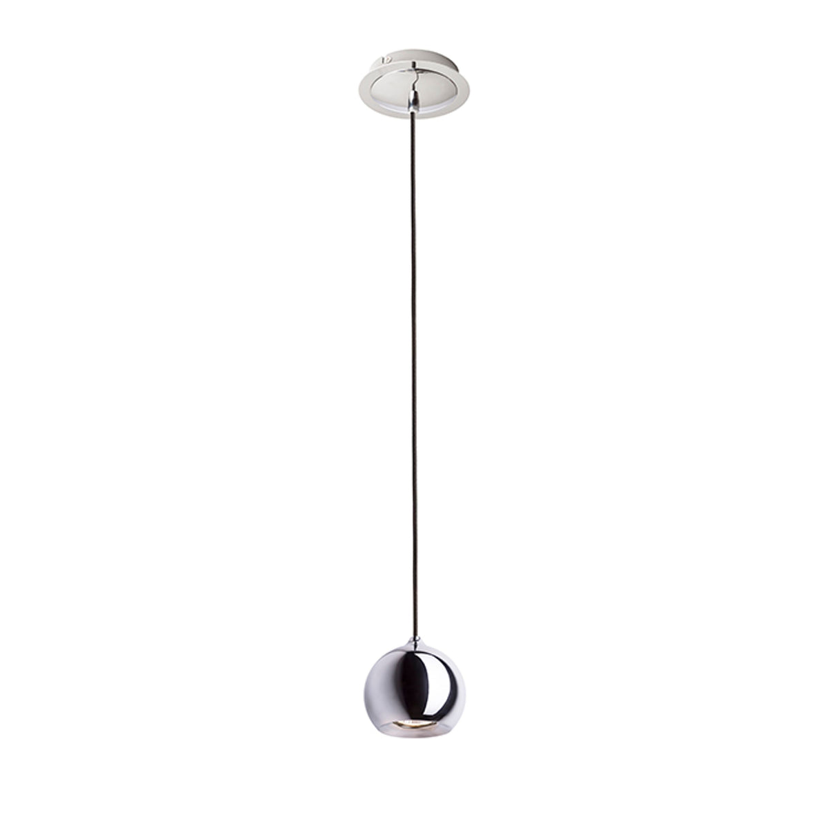 RENDL pendant lamp DESTY I pendant black chrome 230V GU10 35W R12086 2