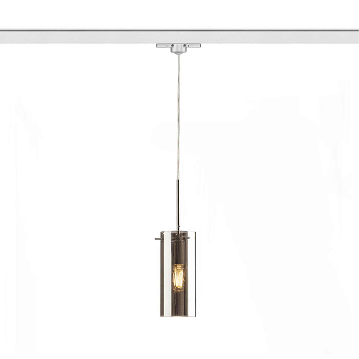 RENDL 3-circuit track system SANSSOUCI for 3-circuit tracks  chrome-tinted glass 230V LED E27 15W R12095 2