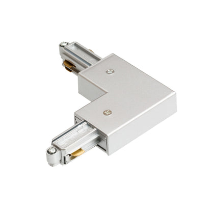 RENDL 1-circuit track system 1F L connector (inner polarity) silver grey  230V  R12271 1